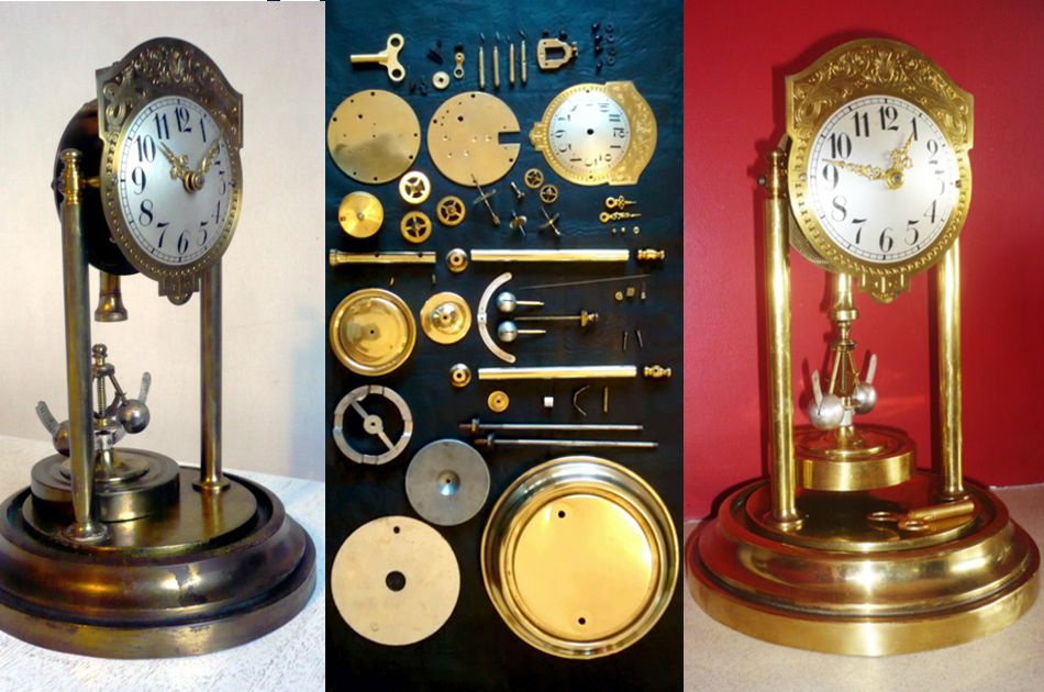Gebrder Junghans Uhrenfabrik. Circa 1908. Reloj de 400 das, mov GJ-90. Schramberg. Coleccin privada.