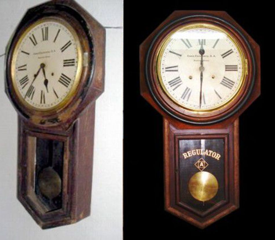 The Ansonia Clock Co. Circa 1900. Regulador A. Brooklyn, New York. Coleccin privada.